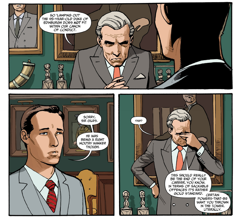 Illustration for article titled The New Kingsman Comic Is Delightfully, Achingly British